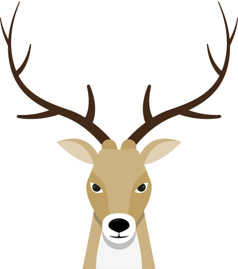deer head illustration
