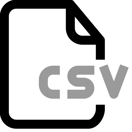 File Extention Csv Icon 素材 Canva可画 1648