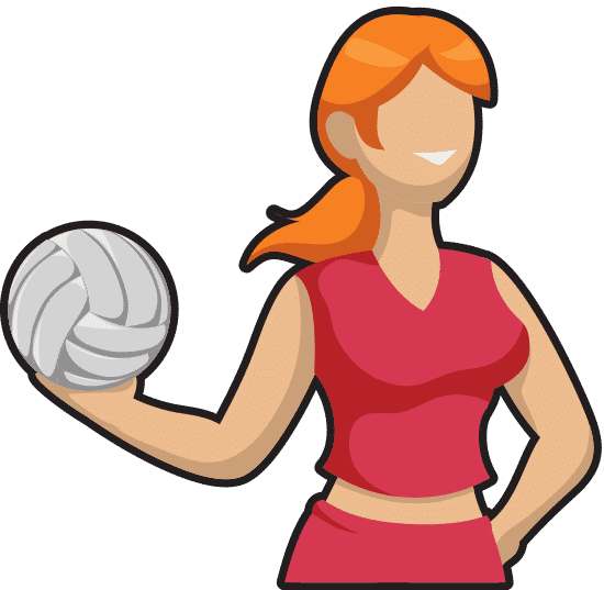 排球和卡通女孩 volleyball and cartoon girl