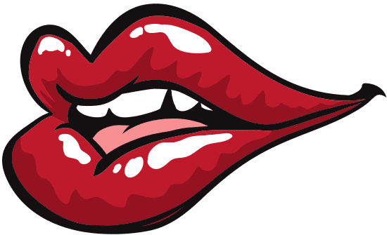 女口图标 波普艺术设计 矢量图形female Mouth Icon Pop Art Design Vector Graphic素材 Canva可画