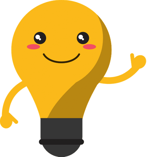 卡通灯泡 cartoon light bulb