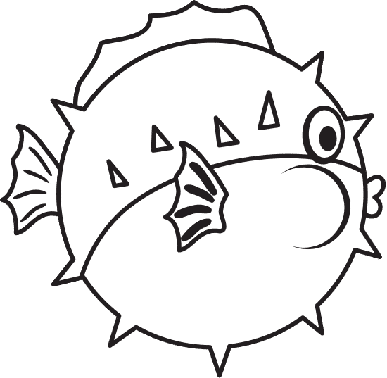 河豚鱼 puffer fish