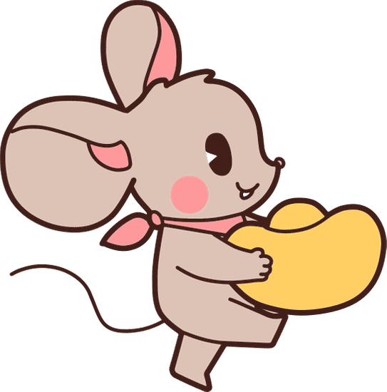 春节十二生肖漫画表情包老鼠