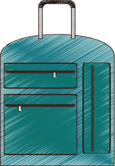 旅行箱插图 suitcase illustration