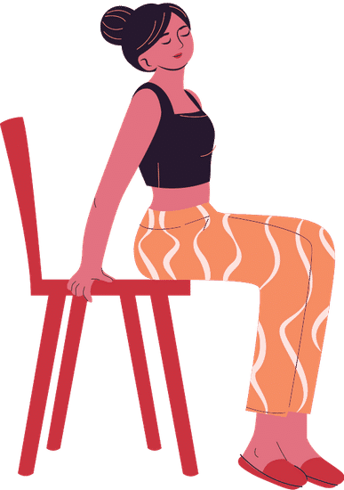 Chair Yoga Cobra Pose Vector素材 Canva可画