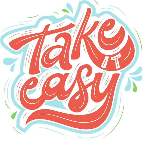 take it easy typography