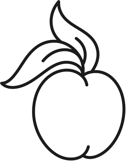 peach fruit icon 