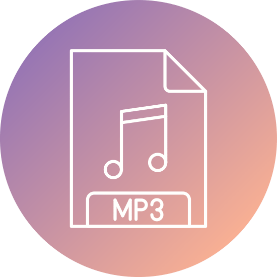mp3 file format icon design