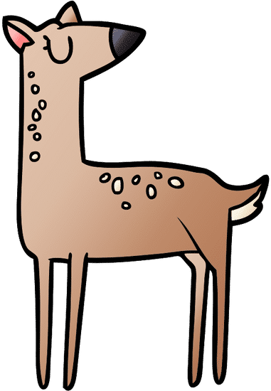 卡通鹿 cartoon deer