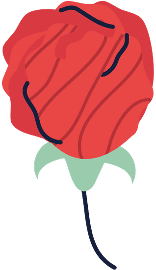 Rose Red Flower Season Isolated Icon素材 Canva可画