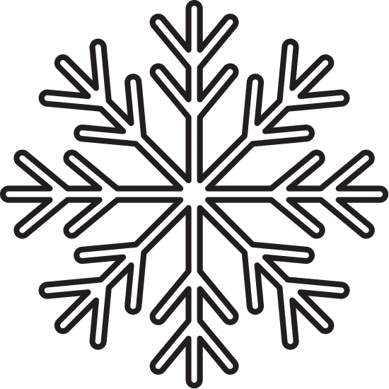 冬季雪花符号 snowflake winter symbol