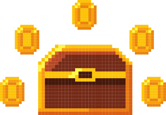 百宝箱像素化 treasure chest pixelated