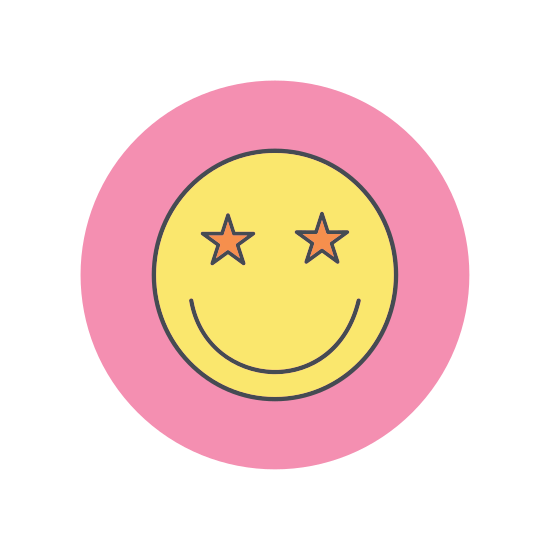 lucky emoji icon design