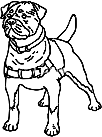 police dog illustration