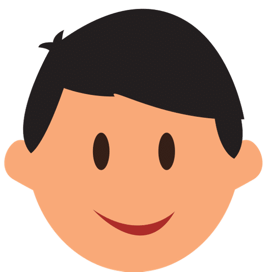 人脸卡通图标 man face cartoon icon