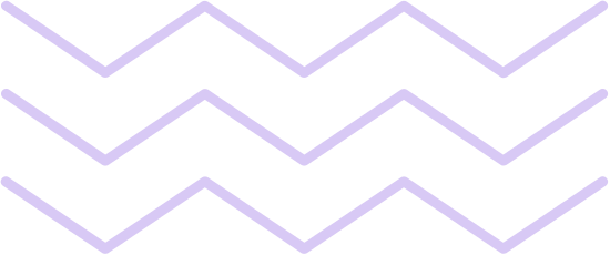 粉紫线条设计系列元素波浪线素材 Canva可画