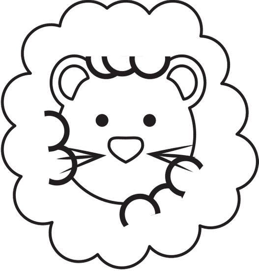 可爱的卡通狮子 cute lion cartoon