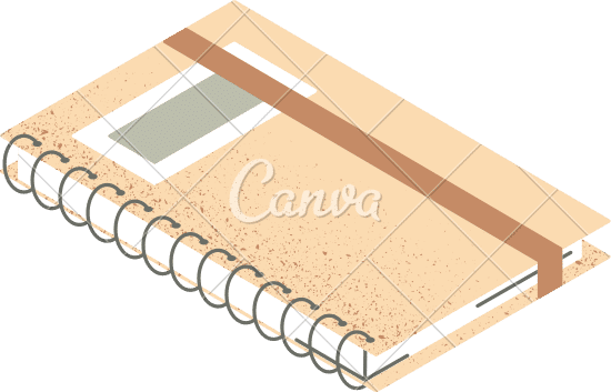 textured notebook illustration