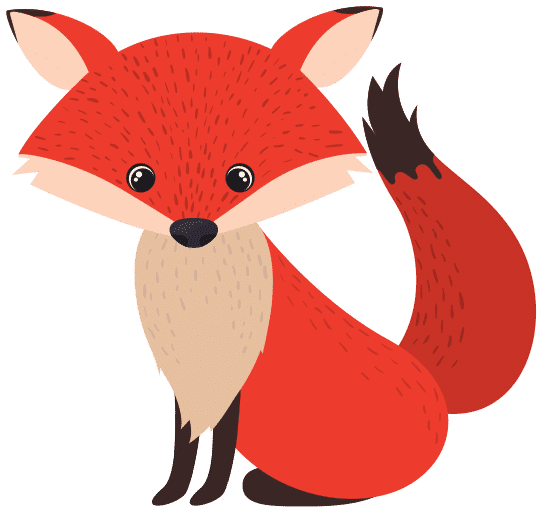 无限的狐狸卡通设计isolated Fox Cartoon Design素材 Canva可画