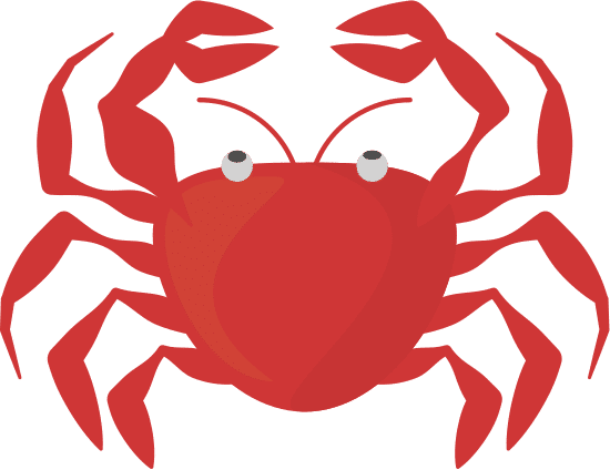 蟹甲壳类海洋生物食用动物crab Sealife Crustacean Food Animal素材 Canva可画