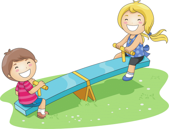 Kids on a See Saw - 素材 - Canva可画