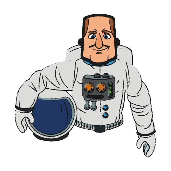 宇航员卡通设计astronautcartoondesign