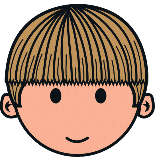 男孩脸卡通 boy face cartoon