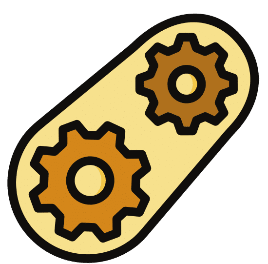 cogs cogwheel gear setup cog gears process icon